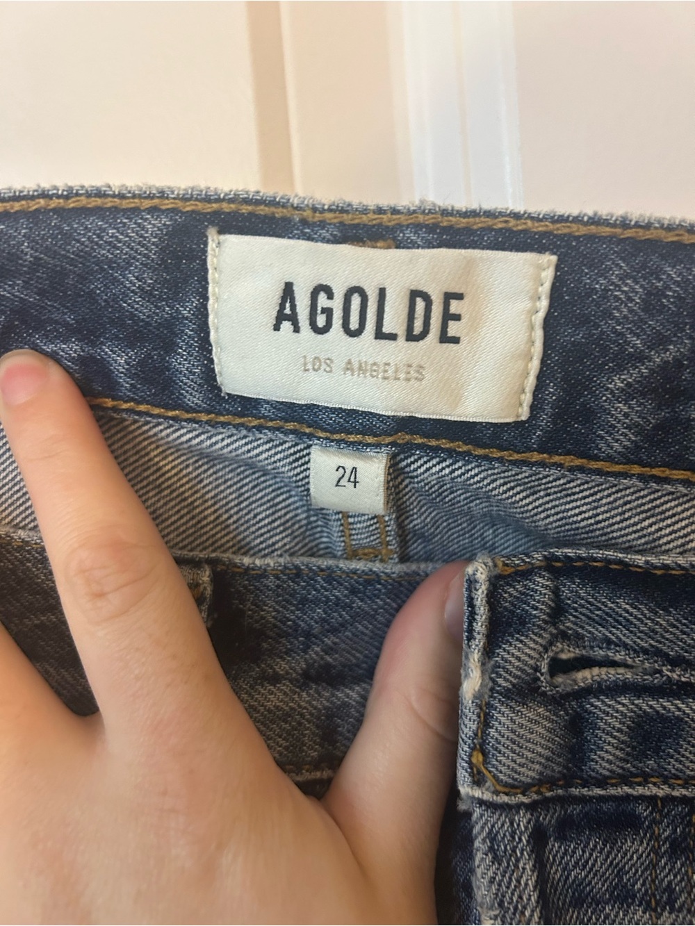 Agolde Fran Mid-Rise Straight Jeans with Cuffed Hem - Picture 11 of 12